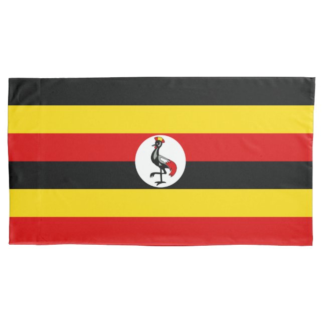 Uganda-Flagge Kissenbezug (Vorderseite)