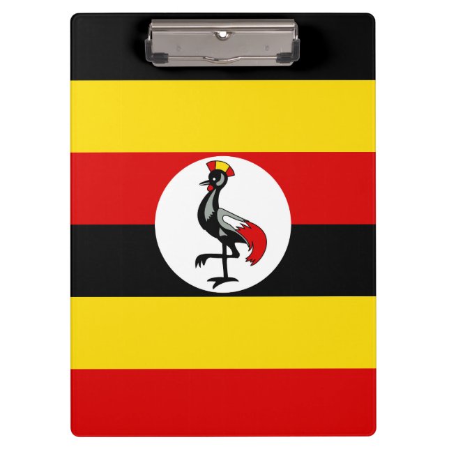 Uganda-Flagge Klemmbrett (Vorderseite)