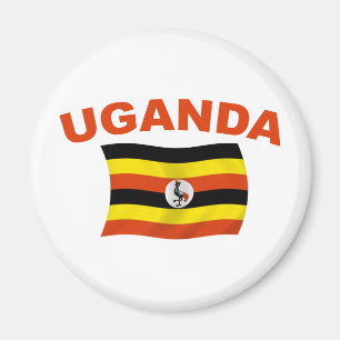 Uganda-Flagge Magnet