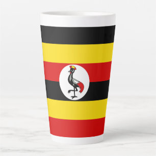 Uganda-Flagge Milchtasse