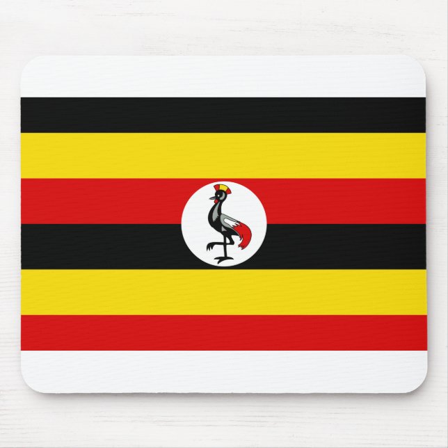 Uganda-Flagge Mousepad (Vorne)