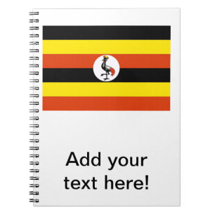 Uganda-Flagge Notizblock