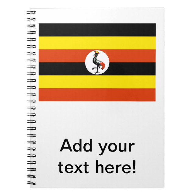 Uganda-Flagge Notizblock (Vorderseite)
