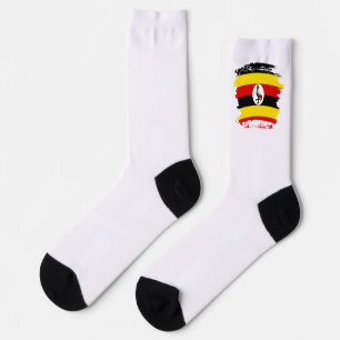 Uganda-Flagge Socken