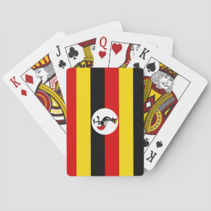 Uganda-Flagge Spielkarten