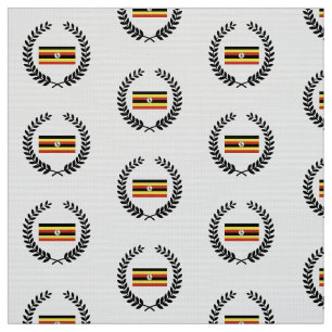 Uganda-Flagge Stoff