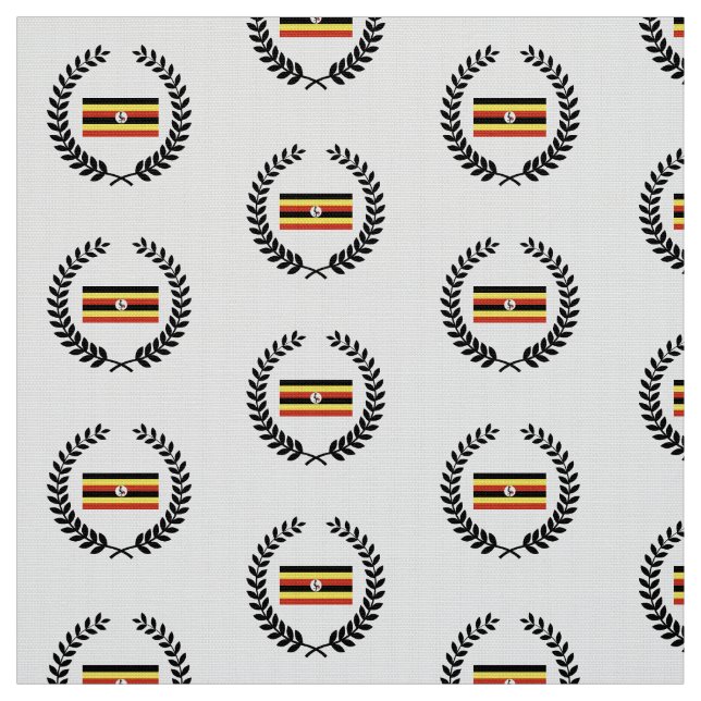 Uganda-Flagge Stoff (Muster)