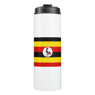 Uganda-Flagge Thermosbecher
