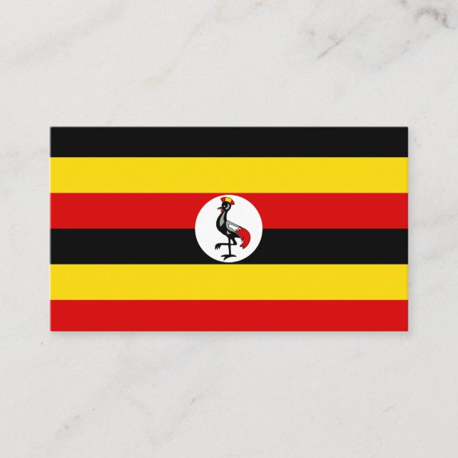 Uganda-Flagge Visitenkarte (Vorderseite)