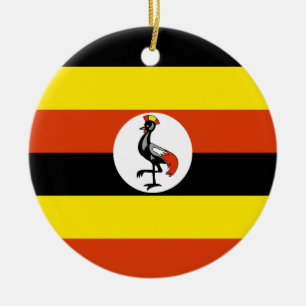 Uganda-Flaggen-Verzierung Keramikornament