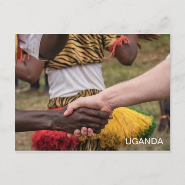 Uganda Friendship Travel Postcard Postkarte (Vorderseite)
