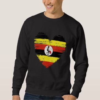 Uganda Herz Ugandan Flag Ugandan Pride Sweatshirt