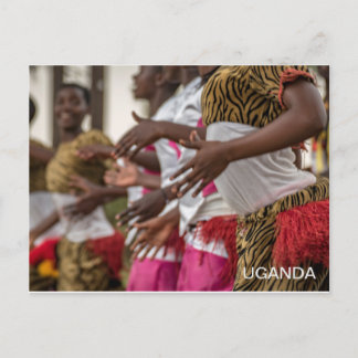 Uganda Ladys Dancing Travel Postcard Postkarte