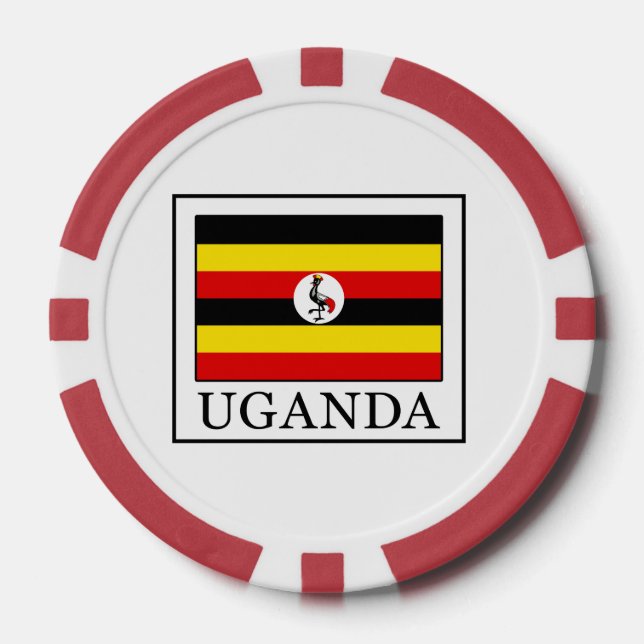 Uganda Pokerchips (Vorderseite)