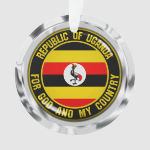 Uganda Round Emblem Ornament