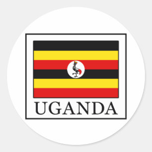 Uganda Runder Aufkleber