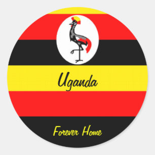 Uganda Runder Aufkleber
