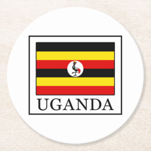 Uganda Runder Pappuntersetzer