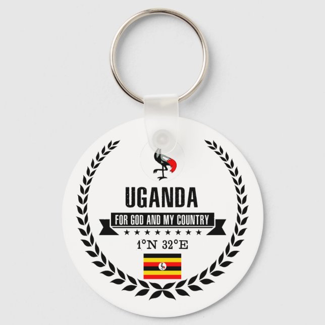 Uganda Schlüsselanhänger (Vorderseite)