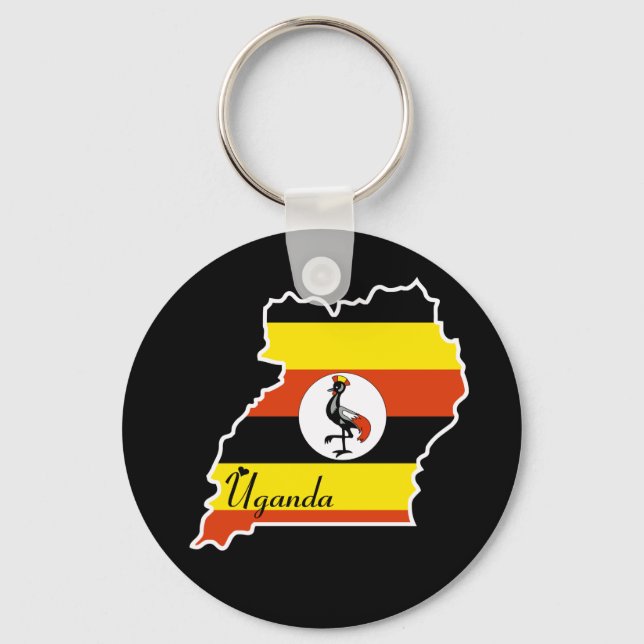 Uganda-Schlüsselanhänger Schlüsselanhänger (Vorderseite)