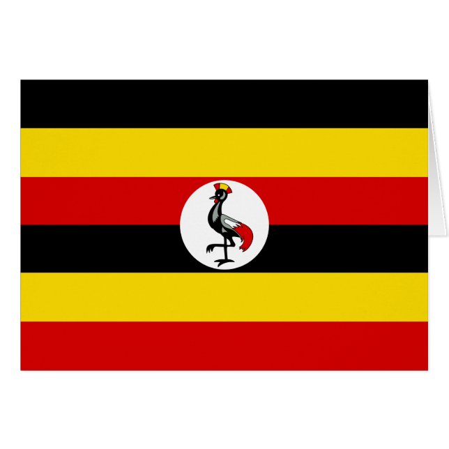 Uganda - Ugandan-Flagge (Vorderseite (Horizontal))