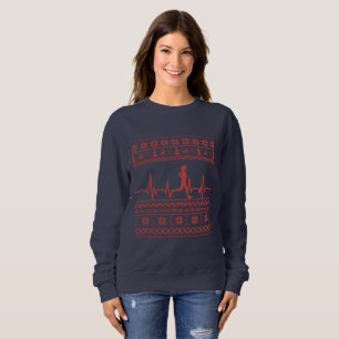 Uganda Weihnachts Pullover Herzschlag laufen laufe