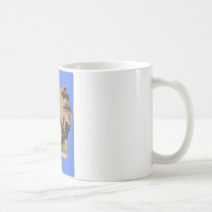 Uganda Wildlife Karte Tasse