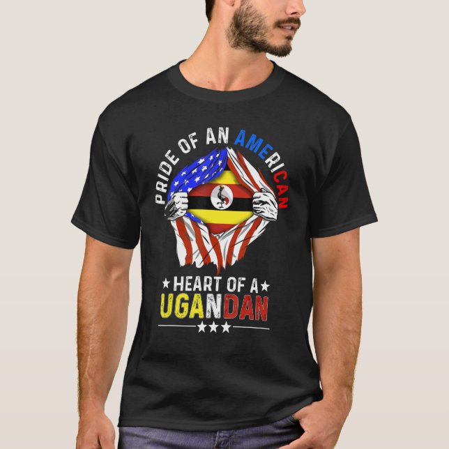 Ugandan American America Prix Foreign Country Uga T-Shirt (Vorderseite)