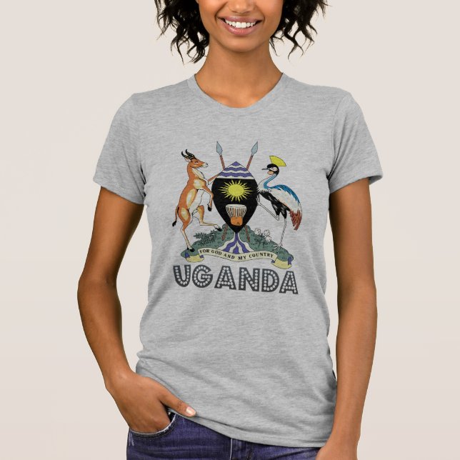Ugandan-Emblem T-Shirt (Vorderseite)