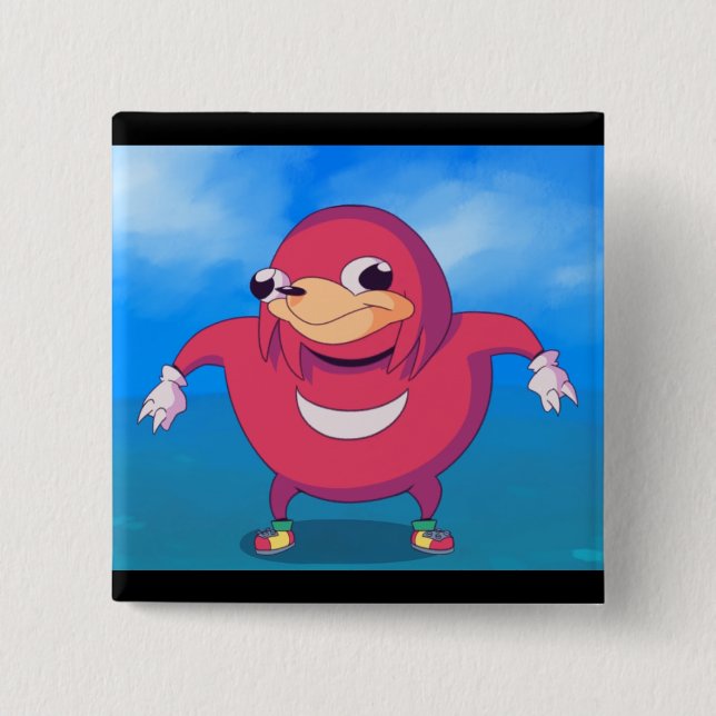 Ugandan Knuckles Meme Button (Vorderseite)