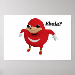 Ugandan Knuckles Warrior Poster