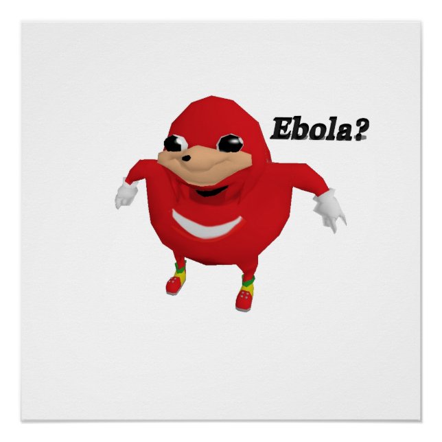 Ugandan Knuckles Warrior Poster (Vorderseite)