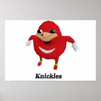 Ugandan Knuckles Warrior Poster