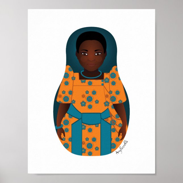 Ugandan Matryoshka Poster (Vorne)