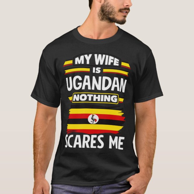Ugandan Uganda Ugandan Flag Ugandan Wife T-Shirt (Vorderseite)
