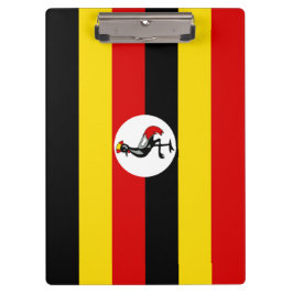 Ugandische Flagge (Uganda) Klemmbrett