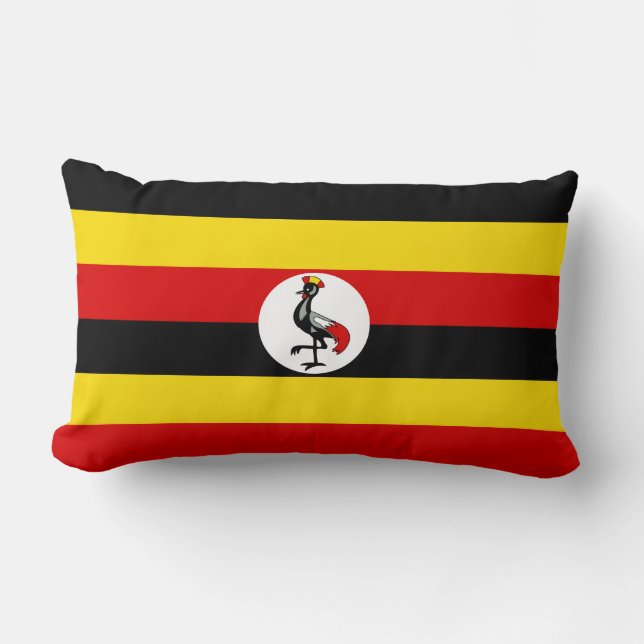 Ugandische Flagge (Uganda) Lendenkissen (Vorderseite)