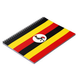 Ugandische Flagge (Uganda) Notizblock