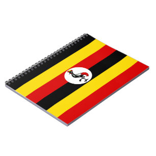 Ugandische Flagge (Uganda) Notizblock