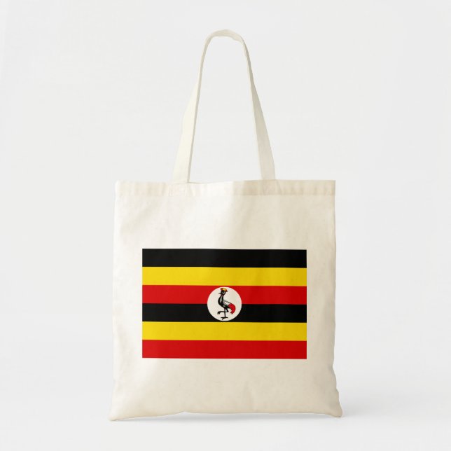 Ugandische Flagge (Uganda) Tragetasche (Vorne)