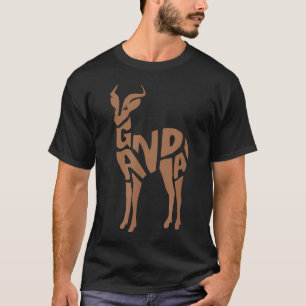 Ugandischer Kob Uganda Wortkunst - Lustige Afrikan T-Shirt