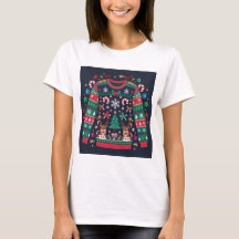 Ugg Christmas Sweater Ästhetischer T - Shirt