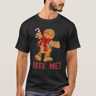 Ugg Christmas Sweater Bite Me Gingerbread Mann T S T-Shirt