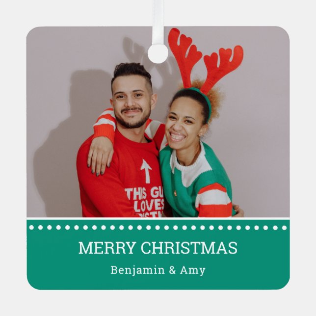 Ugg Christmas Sweater Champions Foto Ornament Aus Metall (Vorderseite)