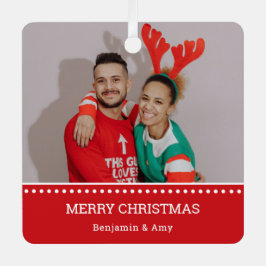 Ugg Christmas Sweater Champions Red Foto Ornament Aus Metall