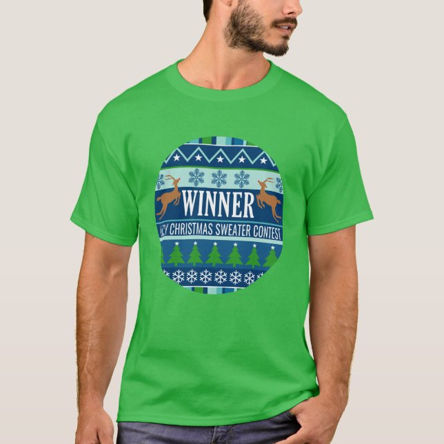 Ugg Christmas Sweater Contest Gewinner 1. Platz T-Shirt (Vorderseite)