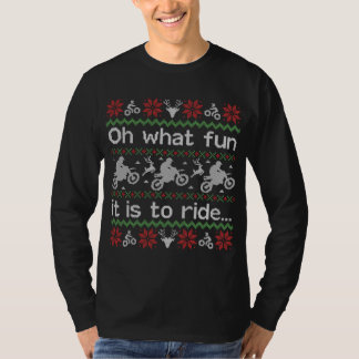 Ugg Christmas Sweater Dirt Bike Motorrad Motocr T-Shirt