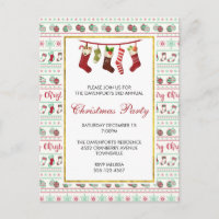 Ugg Christmas Sweater Muster Party laden ein