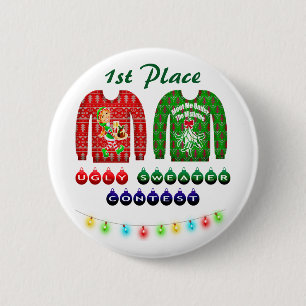 Ugg Christmas Sweater Party 1. Platz Gewinner Button