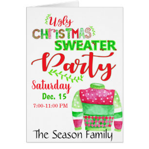 Ugg Christmas Sweater Party Einladung